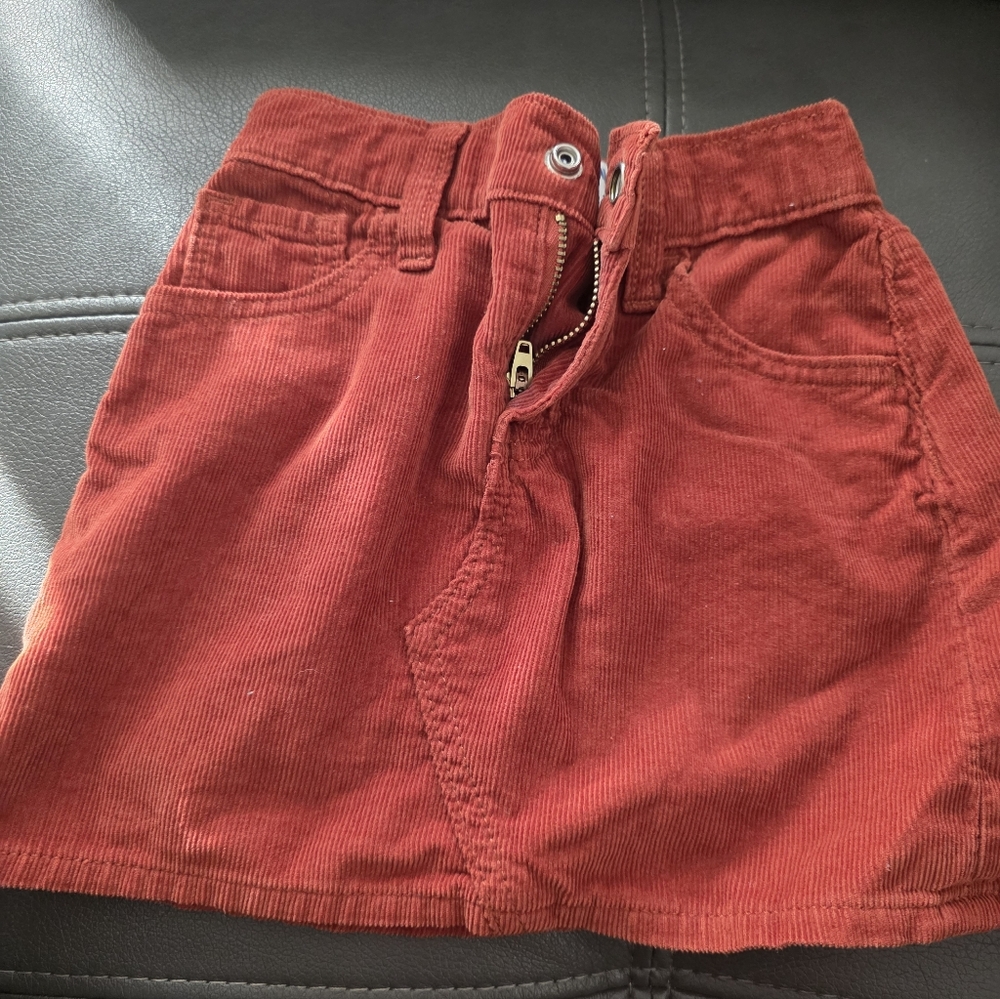 Old Navy Kids Cherry Red Corduroy Skirt( Selling Both! )